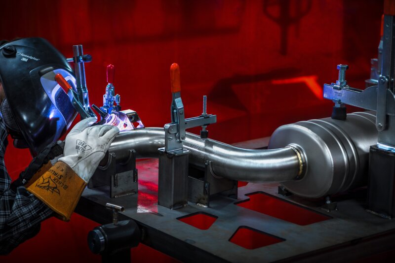 APR 20-21 Volkswagen GTI TCR (MK7.5) Catback Exhaust System w/Front Muffler