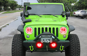 Oracle Jeep Wrangler 07-17 Halo Kit - ColorSHIFT w/o Controller