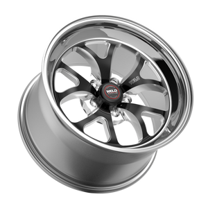 Weld S76 17x10 / 5x112 / 7.3 BS / 3.18 HB - Black Center - Polished Shell - Non-BL Wheel