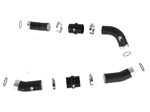 aFe 2024+ Toyota Tacoma BladeRunner 2.5in & 3in Aluminum Hot & Cold Charge Pipe Kit - Black