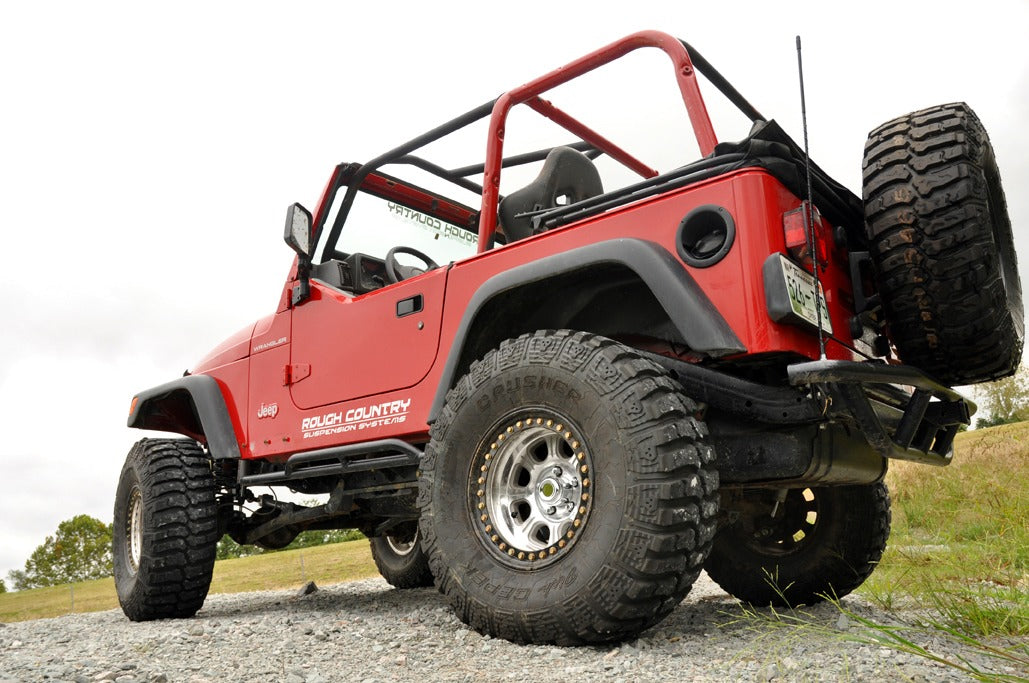 Rough Country 4 Inch Lift Kit Long Arm | Jeep Wrangler TJ 4WD (1997-2006)