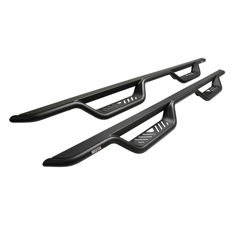 Westin 19-22 Chevrolet Silverado / GMC Sierra Crew Cab Outlaw Nerf Step Bars - Textured Black