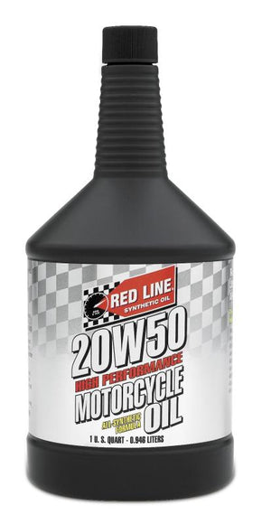 Red Line 20W50 Motorcycle Oil - Quart