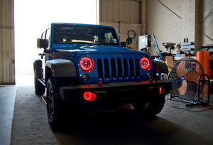 Oracle Jeep Wrangler 07-17 Halo Kit - ColorSHIFT w/ Simple Controller