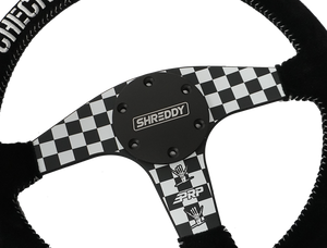PRP X Shreddy Checkered Steering Wheel - Flat