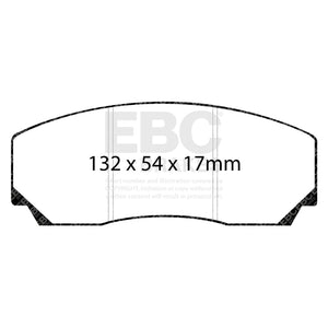 EBC Racing 93-00 Aston Martin Virage 5.3L (AP Caliper) RP-X Front Brake Pads