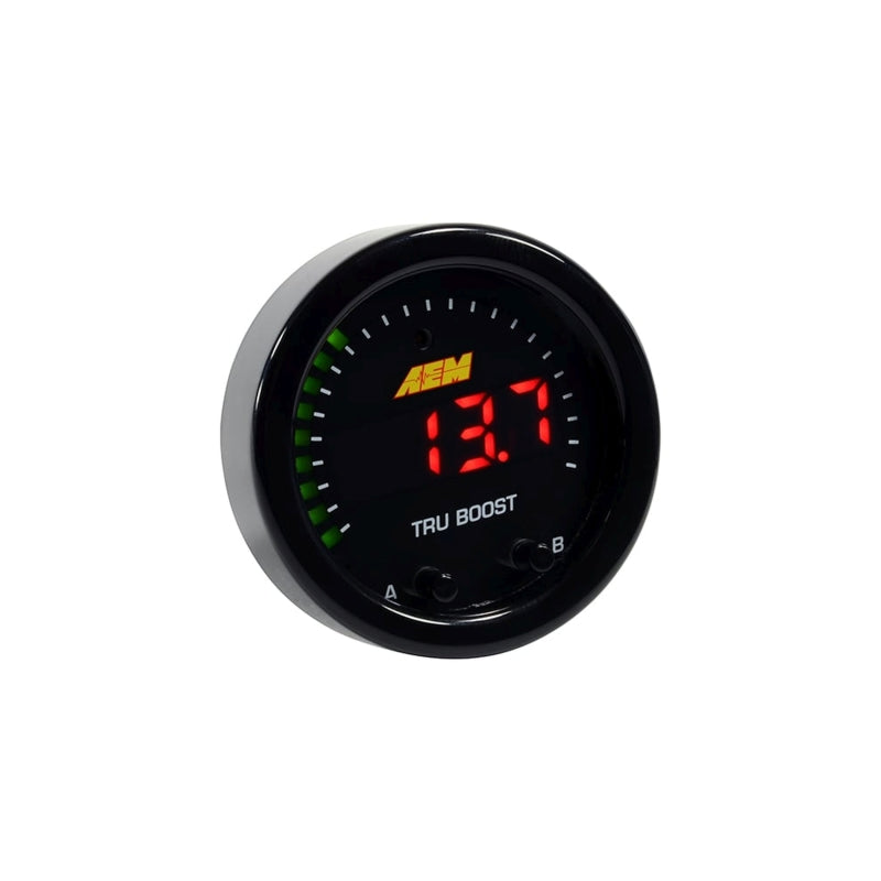 AEM X-Series Tru-Boost Controller Gauge w/ Boost Control Solenoid 80PSIg Internal MAP Sensor