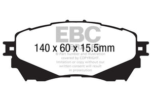 EBC 14+ Mazda 6 2.5 Ultimax2 Front Brake Pads