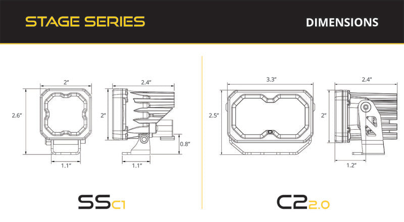 Diode Dynamics 05-15 Toyota Tacoma C2 Sport Stage Series Reverse Light Kit
