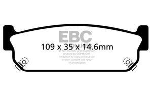 EBC 93-97 Infiniti J30 3.0 Redstuff Rear Brake Pads