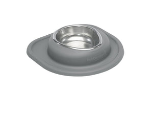 WeatherTech Pet Feeding System Single Low 16oz 2in. Stainless Bowl - Dark Grey
