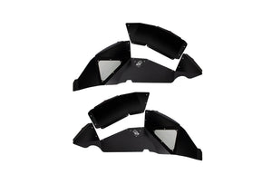 Fishbone Offroad 2018+ Jeep Wrangler JL Rear Pair Aluminum - Black Powdercoat Inner Fenders