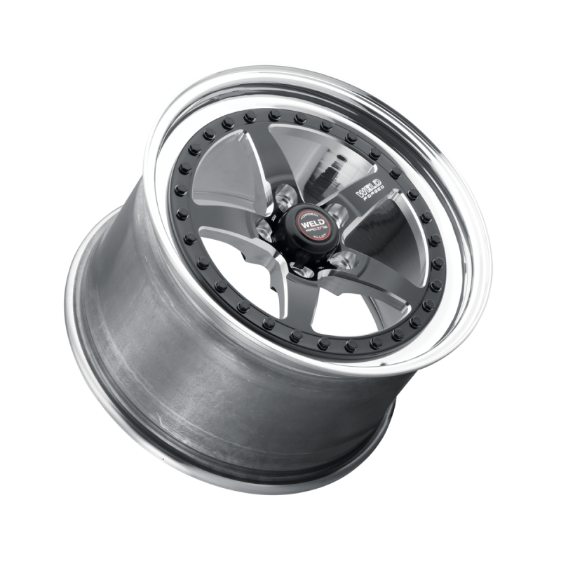Weld Weldstar 17x8 / 5x4.5 / 5.2 BS / 3.18 HB - Black Center - Polished Shell - Non-BL Wheel