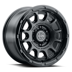 ICON Alloys Rancho 17x8.5 / 6x5.5 / 0mm / 4.75in BS DBL Black Wheel