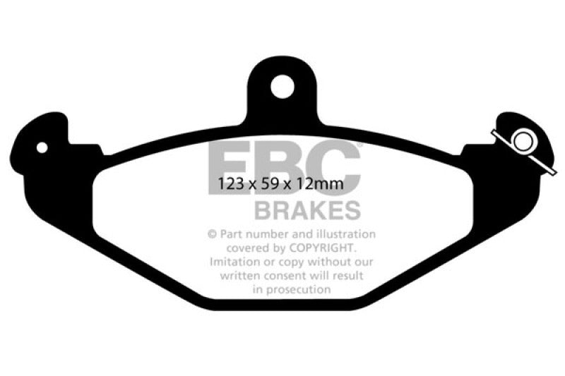 EBC 08-11 Lotus 2-Eleven Supercharged 1.8L Bluestuff Rear Brake Pads