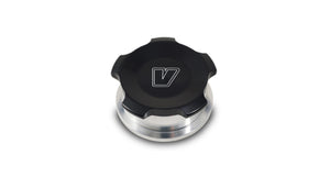 Vibrant 2in OD Aluminum Weld Bungs w/ Anodized Black Aluminum Threaded Cap (incl. O-Ring)