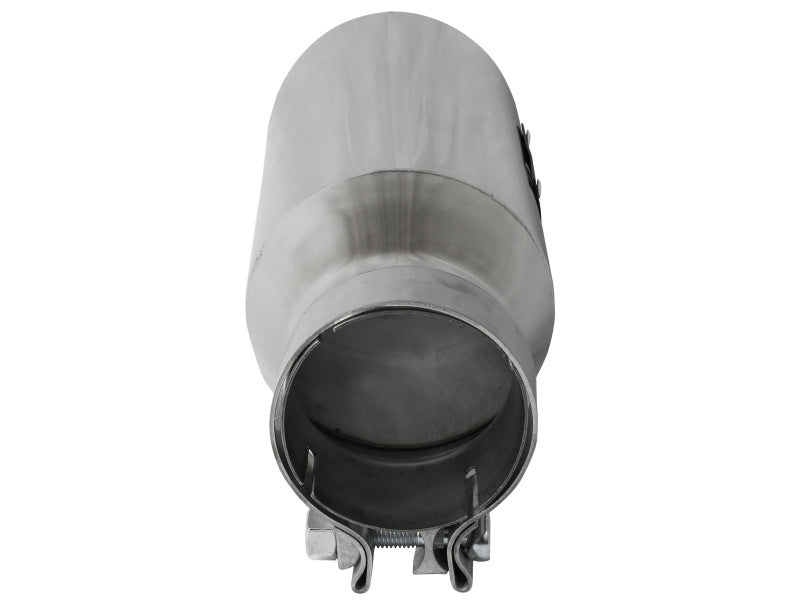 aFe MACH Force-Xp 304 Stainless Steel Clamp-on Exhaust Tip Polished 3in Inletx4-1/2in Outletx12in L
