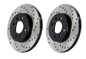 StopTech 12-15 BMW 335i Drilled Left Front Rotor
