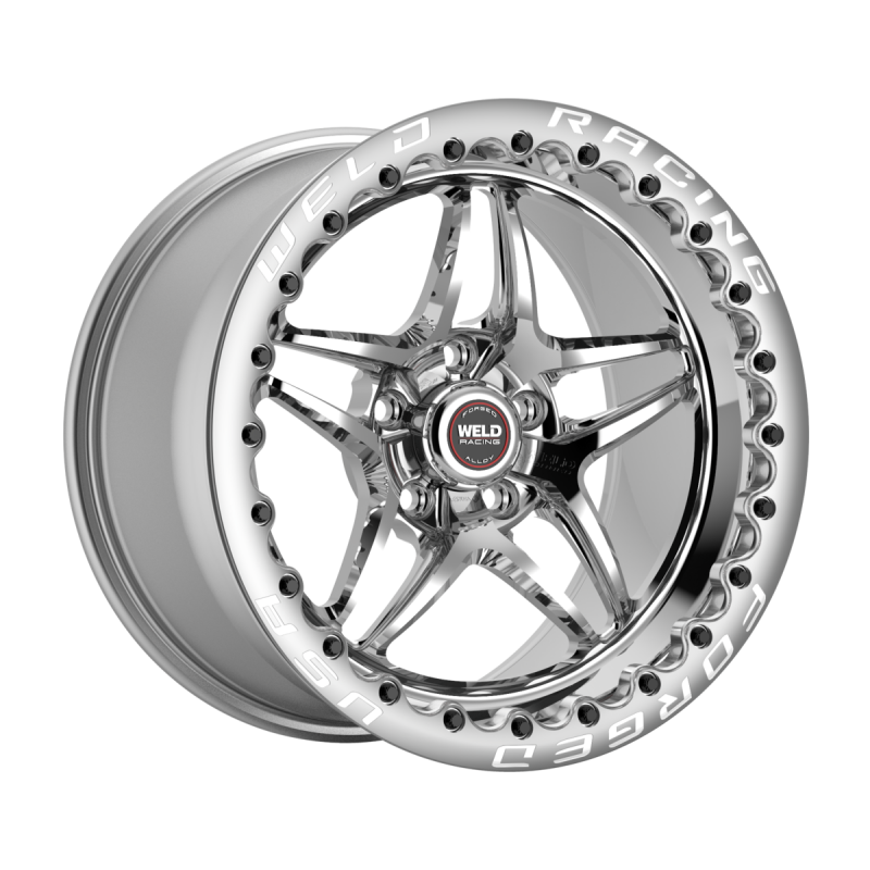 Weld S81 Beadlock 17x10/5x127/7.2 BS/3.18 HB-Polished Center-Polished Shell-Polished SBL Wheel