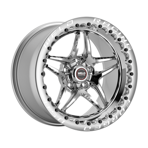 Weld S81 Beadlock 15x10/5x115/6.5 BS/3.18 HB-Polished Center-Polished Shell-Polished SBL MT Wheel