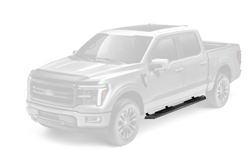 RealTruck 15-26 Ford F150 / 17-26 Ford F250/F350 SD Crew Cab Traxio 5in Nerf Bars - Textured Black