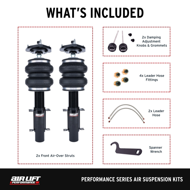 Air Lift Performance 98-06 Audi TT FWD Air Suspension Front Kit