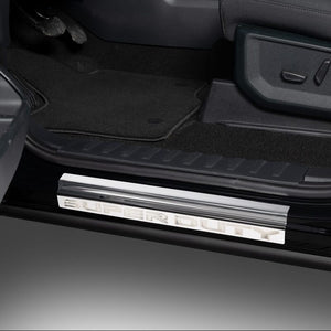 Putco 99-16 Ford SuperDuty Regular Cab & Super Cab w/ SUPERDUTY Etching - 2pcs SS Door Sills
