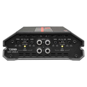 DS18 4-Channel SXE Amplifier Class A|B 2x 200/4ohm Bridge 4 x 100/2ohm 4 x 60/4ohm Watts RMS- Black