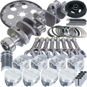 Eagle Chevy 350 1Pc 3.750in Crank 5.700in I-Beam Rod 4.060in Pistons 168 Tooth FP Balanced Assembly
