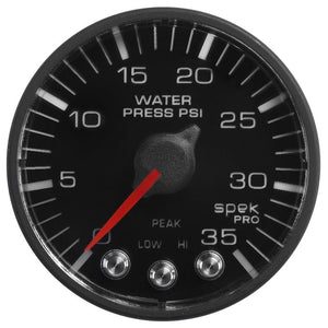 Autometer Spek-Pro 52.4mm 0-35 PSI Digital Stepper Motor Water Pressure Gauge