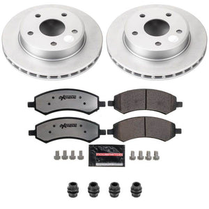 Power Stop 05-10 Dodge Dakota Front Z36 Coated Truck & Tow Brake Kit