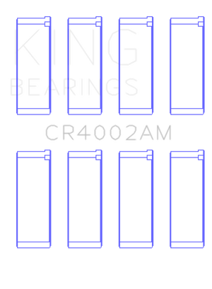 King Ford/Kia/Mazda DOHC 16 Valve/SOHC 16 Valve/SOHC 8 Valve (Size +1.0) Rod Bearing Set