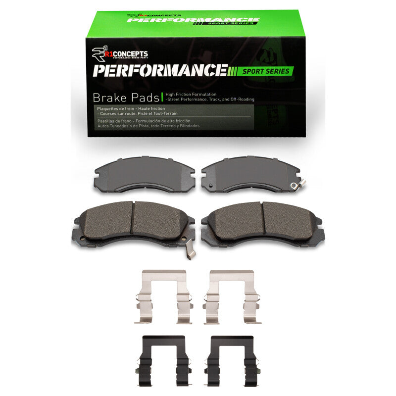 R1 90-22 Dodge Stealth Front Performance Sport Pads & Hardware Kit
