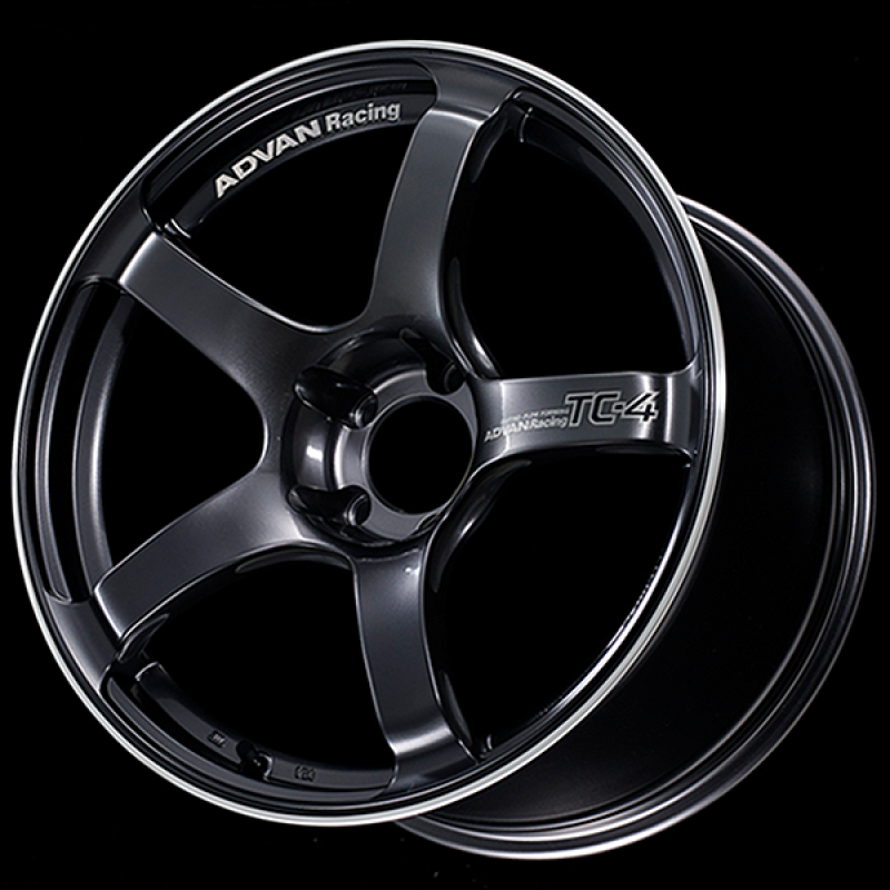 Advan TC4 18x8 +47 5x100 Racing Gun Metallic and Ring Wheel