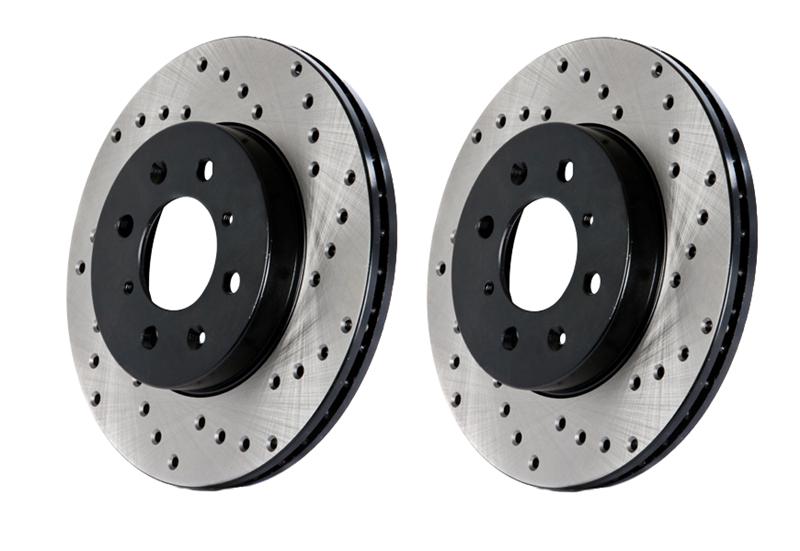 StopTech 08-09 Infiniti EX35 / 05-08 G35 / 09 G37 / 06-09 M35/M45 Drilled Left Front Rotor