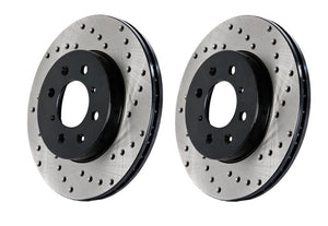 StopTech 05-10 Ford Mustang V6/4.0L / GT V8/4.6L Cross Drilled Left Rear Rotor