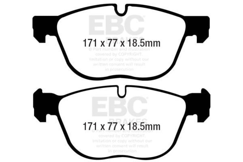 EBC 07-10 BMW X5 3.0 Greenstuff Front Brake Pads