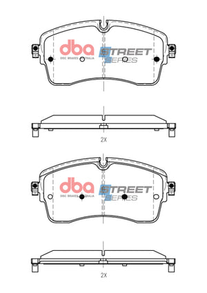 DBA 20-22 Land Rover Defender Street Series Front Brake Pads