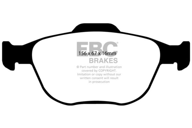 EBC 02-04 Ford Focus SVT 2.0L Bluestuff Front Brake Pads