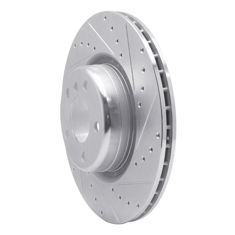 R1 12-20 BMW 118i (Mexico) Rear Right Drilled & Slotted Silver Brake Rotor