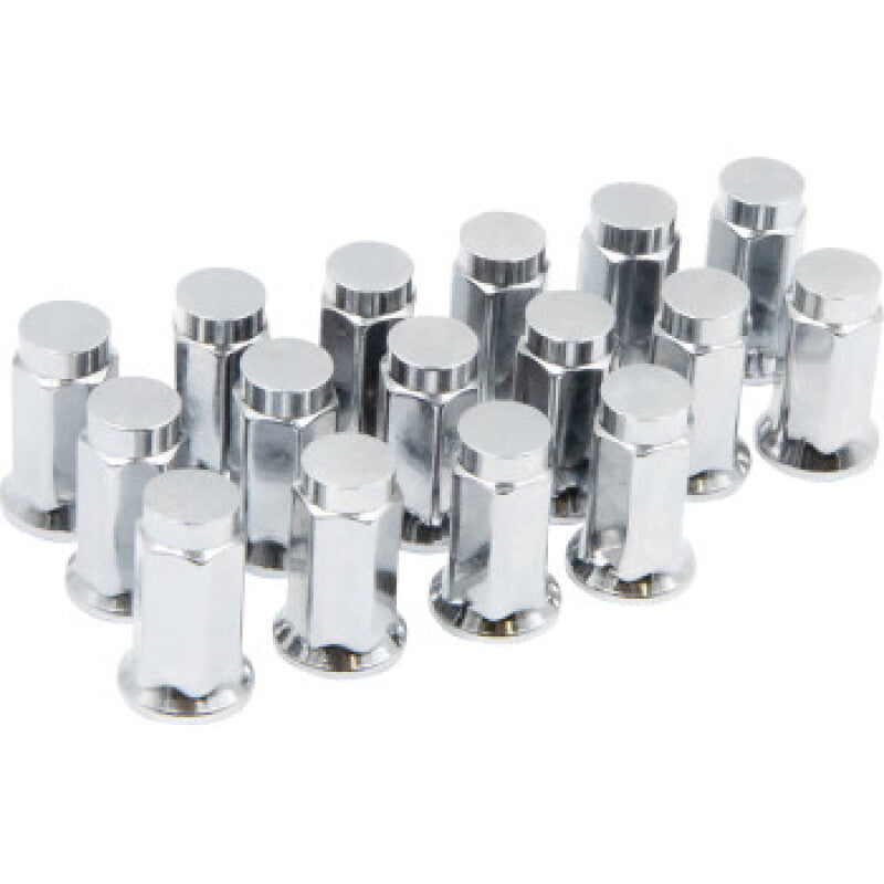 Raceline Open Spline Lug Nuts 1/2in-20 - 16 Pack - Chrome