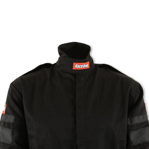 RaceQuip Black SFI-1 1-L Suit - Medium Tall