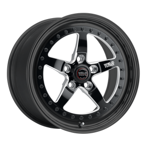 Weld Weldstar 17x10 / 5x4.5 / 8 BS / 3.18 HB - Black Center - Black Shell - Non-BL Wheel