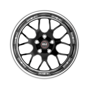 Weld S77 18x10 / 5x120.65 / 5.2 BS / 3.18 HB - Black Center - Polished Shell - Non-BL Wheel