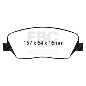 EBC 08-11 Kia Borrego 3.8 Ultimax2 Front Brake Pads