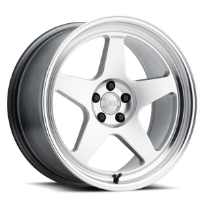 Kansei K12H KNP 17x8in / 5x114.3 BP / 35mm Offset / 73.1mm  Bore - Hyper Silver