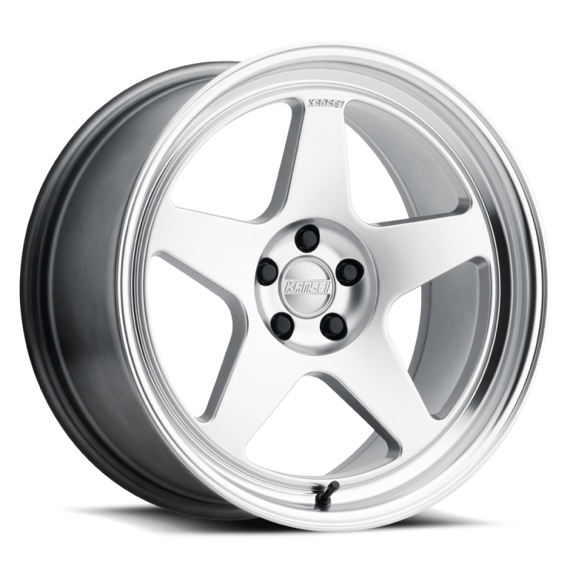 Kansei K12H Knp 17 X 8 in./ 5 X 100 BP/ 35Mmm Offset/ 73.1mm Bore- Hyper Silver w/ Machined Lip