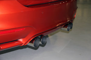 Dinan 15-20 BMW M3/M4 (F80/F82/F83) Free Flow Axleback Exhaust System - Black Tips