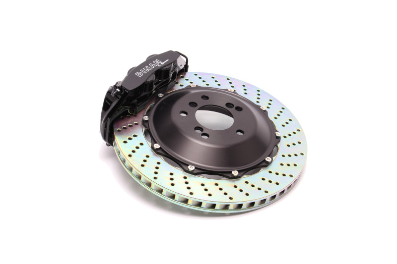 Dinan 01-06 BMW M3 (E46) Black Caliper/Drilled Brake Set - Rear