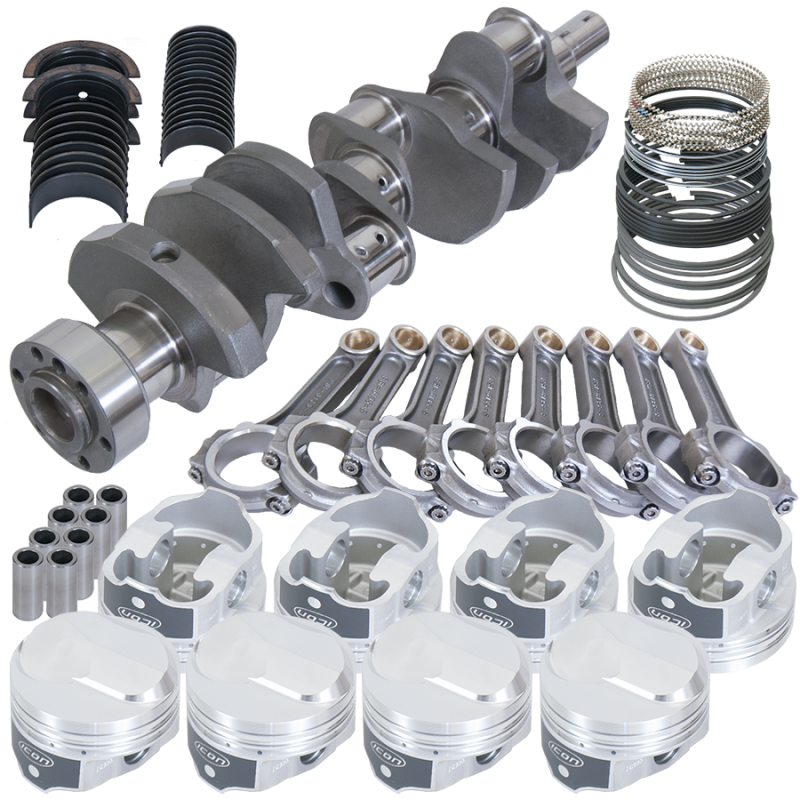 Eagle Chevy 454 1Pc 4.000in Crank 6.135in I-Beam Rods 38cc Dome 4.350in Pistons Rotating Assembly